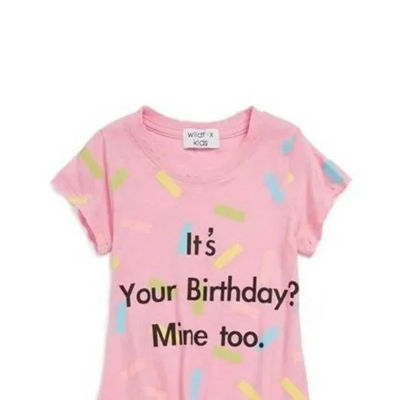 WIldfox Spunky Birthday Tee in pink - Picture 1 of 1